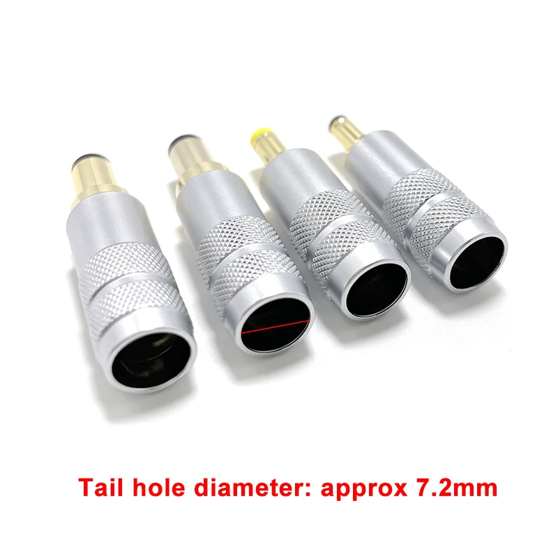 Wysokiej jakości miedziane złoto 5,5 x 2,5 5,5 x 2,1 4,0 x 1,7 3,5 x 1,35 mm DC Power Jack Wtyczka męska Metalowe złącze Adapter — zdjęcie 5