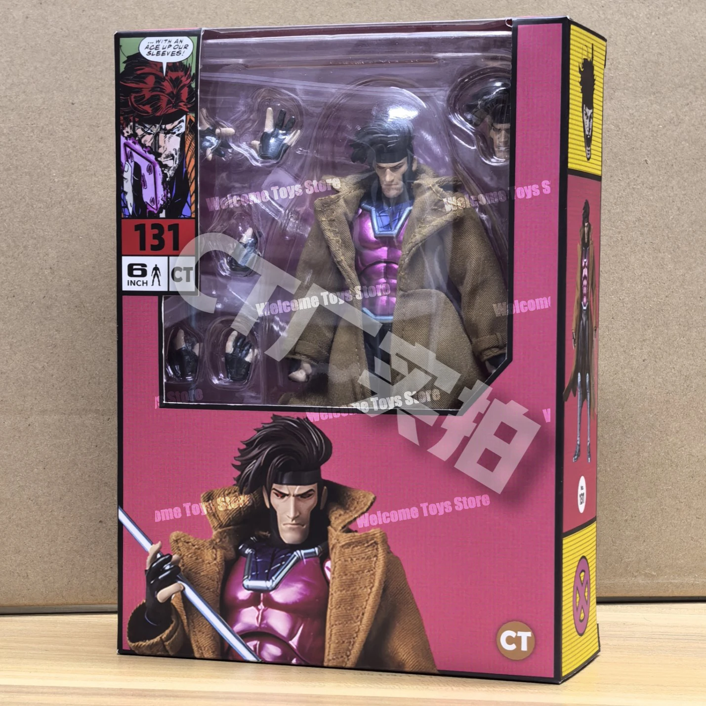 In Stock Ct Toys Gambit Mafex 131 X-Men Figure Wolverine Anime Action Figure Figurine Statue Model Customi Gifts For Kids Toys view 5