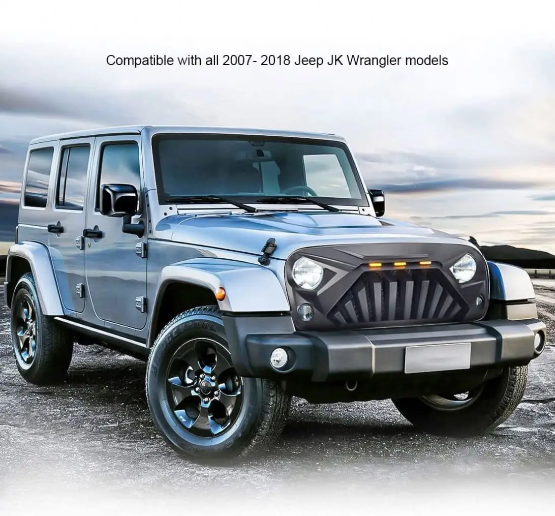 شبكة Gobison الأمامية لسيارة jep WRANGLER JK ، ملحقات ضبط السيارات 4x4 ، سيارة من من Gobison ، طراز جديد