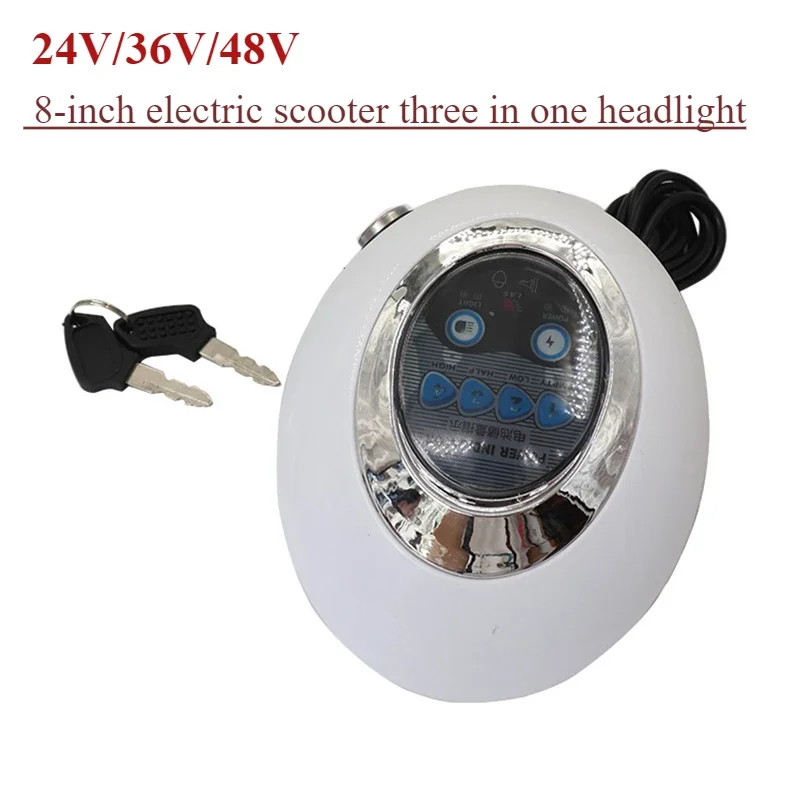 

24V36V48V Power Display Headlight Instrument Three In One With Key Lock For Small Dolphin electric scooter Parts