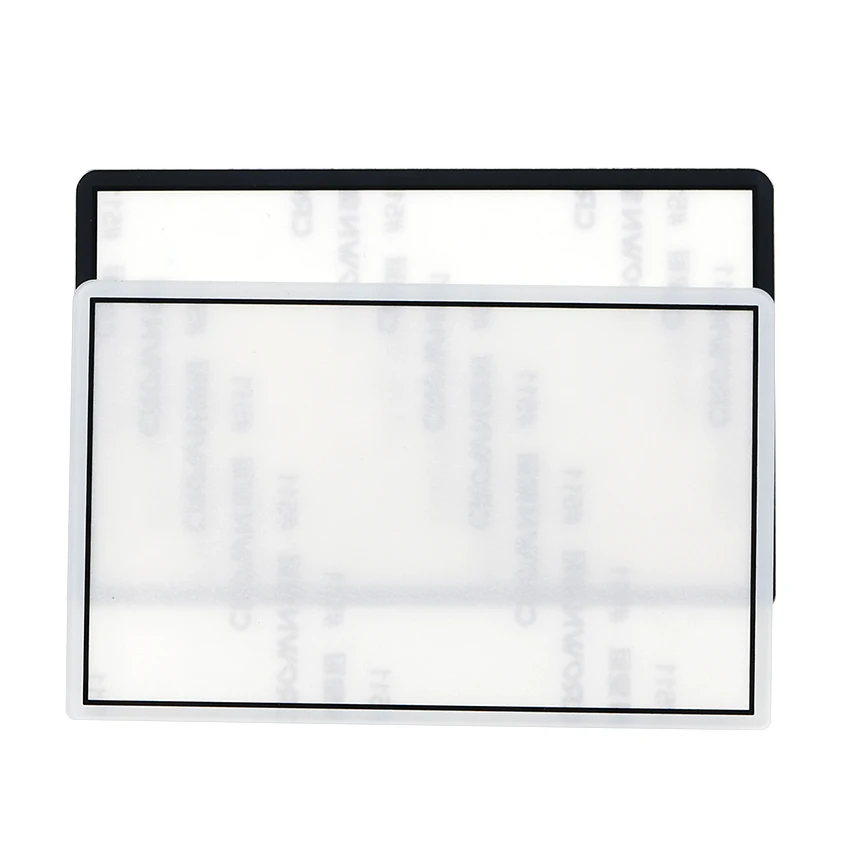 JCD 1Pcs แก้วสีดำด้านบนด้านหน้าด้านบนกรอบหน้าจอ LCD ฝาครอบเลนส์สำหรับ3DS