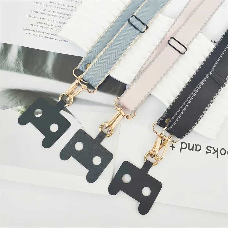 

1 комплект шнура для подвешивания мобильного телефона с мультяшной нашивкой, регулируемая, мягкая и удобная, без шейного ремешка, подходит для мужчин и женщин