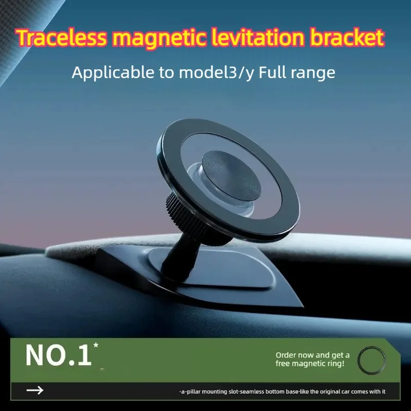 support-magnetique-pour-telephone-de-voiture-applicable-au-tesla-model-3-y-refresh-base-invisible