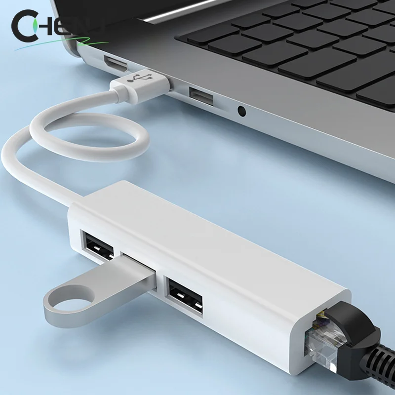 Ethernet Adapter 1000Mbps USB Type C To RJ45 For Chromecast 4K TV Network Card For MacBook Switch PC Windows Android HUB