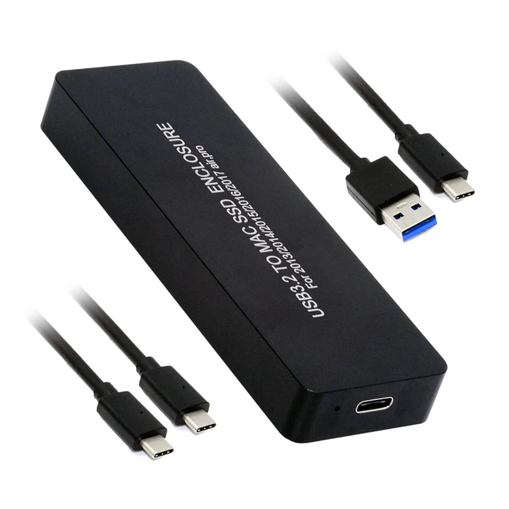 

Chenyang USB3.2 USB-C Type-C to 16+12Pin Mobile Box HDD Enclosure for MAC Air Pro 2013 2014 2015 2016 SSD Portable Case