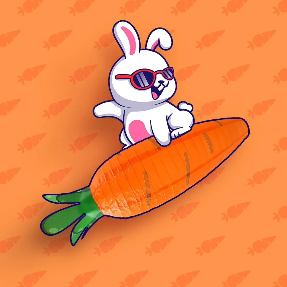 

4pcs Carrot Paper Lanterns Foldable Decorative Fruits Vegetables Props DIY Holiday Cute Lantern Hanging Party