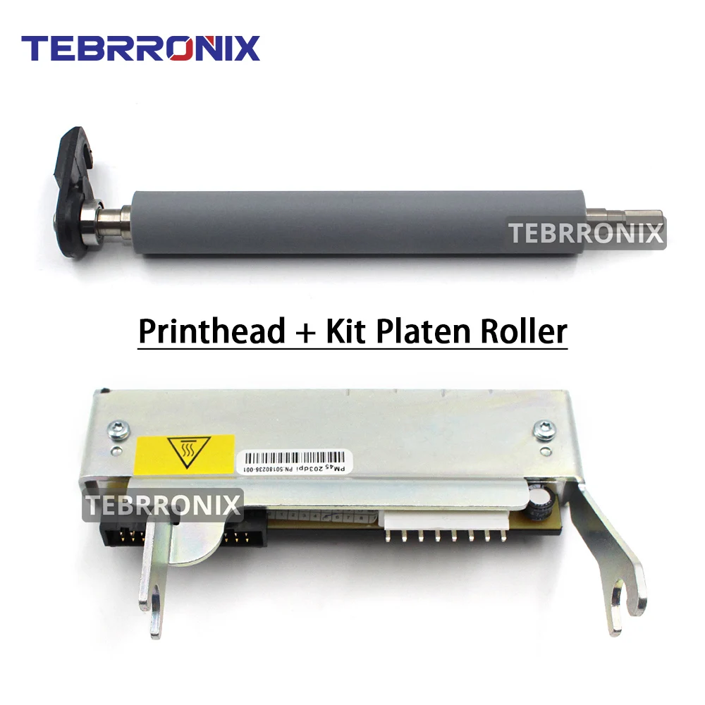 

50180236-001 Printhead + Roller for Intermec PM45 PM45C Thermal Barcode Label Printer 203dpi Print Head 50180235-001