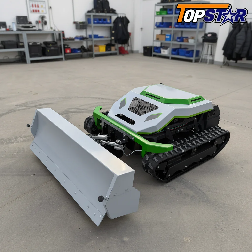 Tracked RC Lawn Mower Remote Controlled Grass Cutting Robot Free Snow Shovel 7 Days Delivery Sidewalk Snow Clean