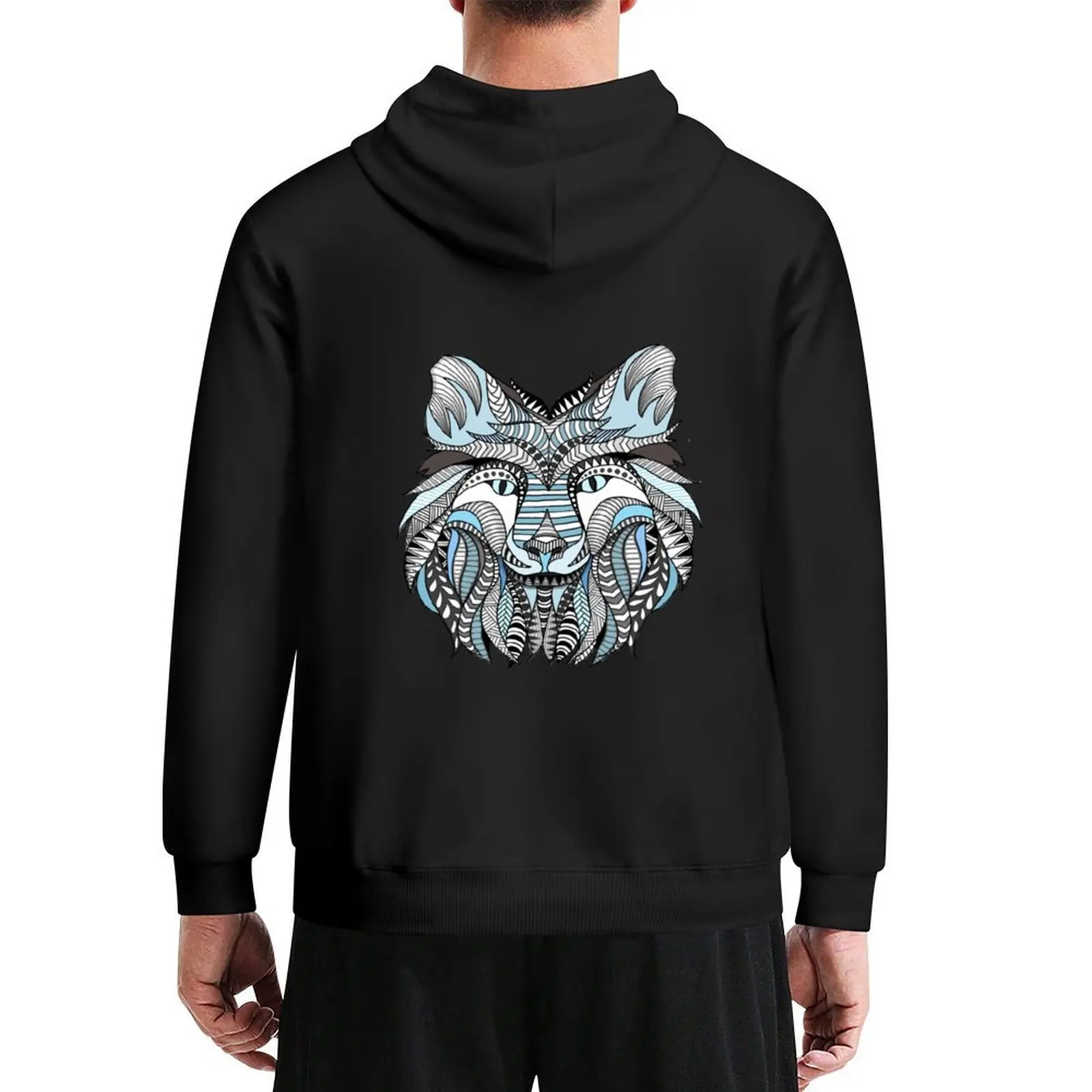 

Winter wolf Hoodie men clothes fashion men autumn men's clothes tracksuits