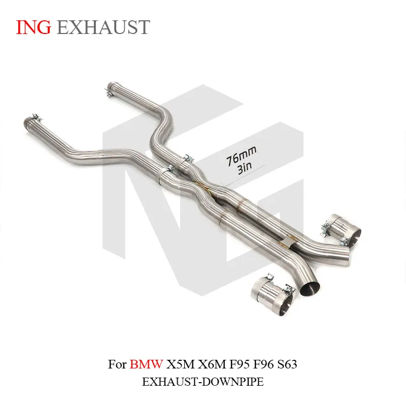 

ING Exhaust System Stainless Steel Mid-Section car Accessory Tool for BMW X5M X6M F95 F96 S63