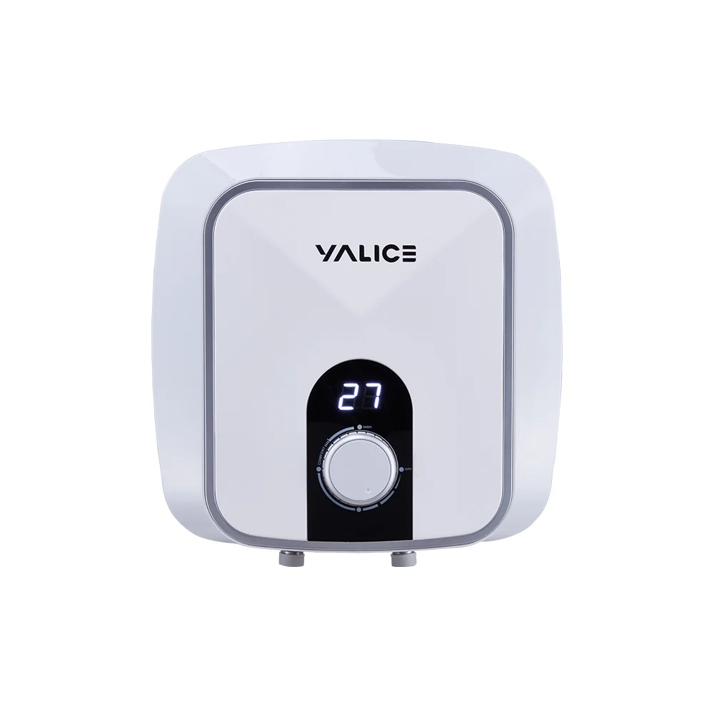 سخان مياه كهربائي مثبت على الحائط للاستخدام المنزلي والفنادق، تخزين مياه صغير مصنوع من البلاستيك
