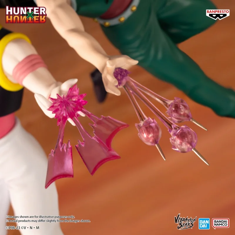 BANDAI Anime HUNTER×HUNTER การสั่นสะเทือนดาว Illumi Hisoka ตัวเลขการกระทํา Pvc รูปปั้นตุ๊กตาสะสมเครื่องประดับของเล่นเด็กของขวัญ