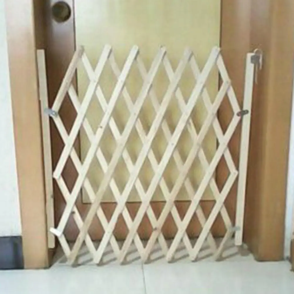 Outdoor Safe Wooden Fence Easy Installation Universal Expandable Pet Safety Separation Barrier For Indoors And Outdoors Anti-pus