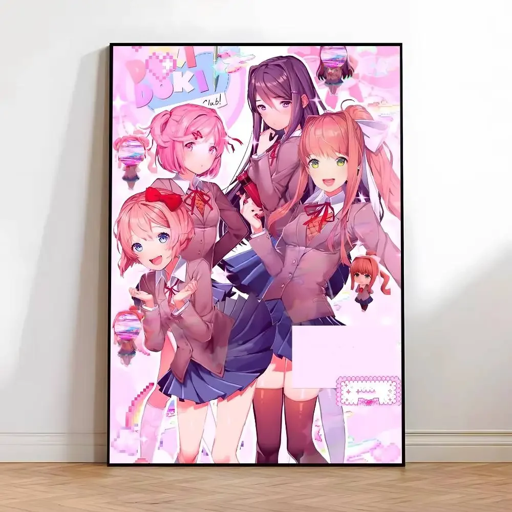 Anime Game Doki Doki Literature Posters HD-Druck, Vintage-Wandkunst, Dekoration für Zuhause, Arbeitszimmer – Detail 7