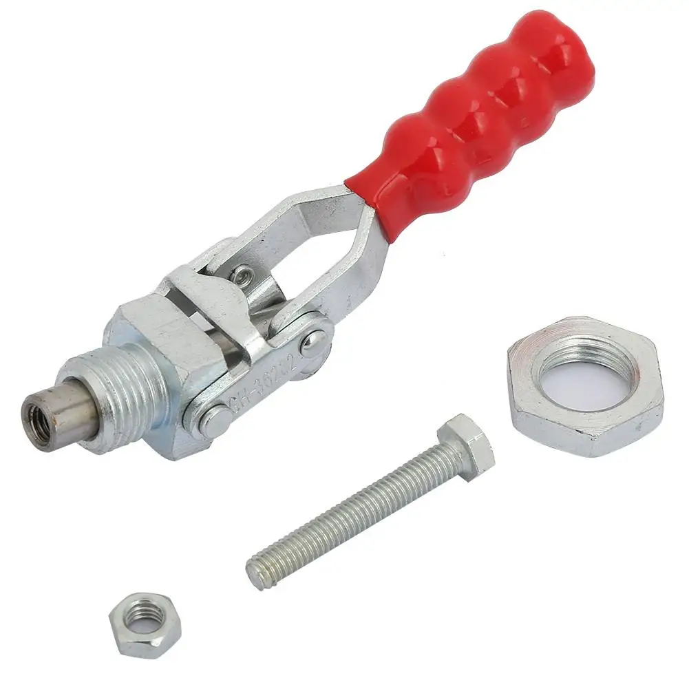 100kg Holding Capacity Heavy Duty Push Pull Quick Release Toggle Clamp with Plunger Stroke for Welding