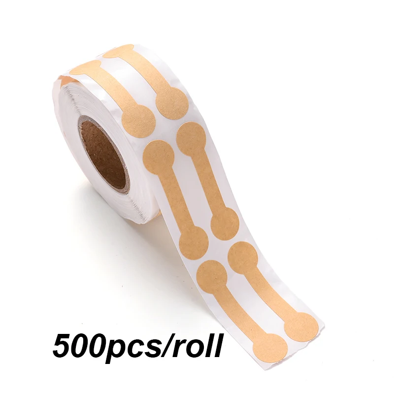 500Pcs/Roll Blank Paper Price Tags Portable Self Adhesive Stickers Jewelry Hangtags Necklace Ring Display Packaging Wholesale view 4