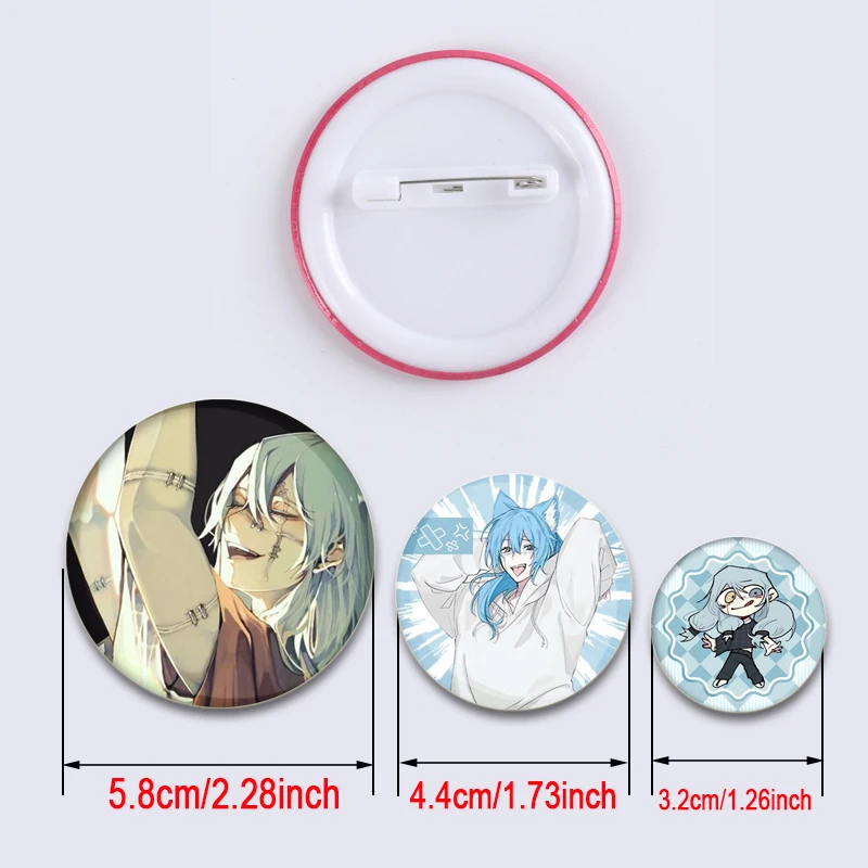 Mahito Anime Figure Badge Cartoon Comic Horror Brooches Handmade Exquisite Enamel Pins for Clothes Accessories Jewelry Backpack