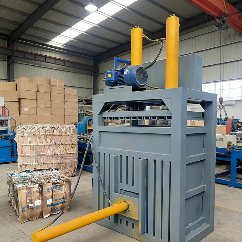 Customized Vertical Hydraulic Baling Machine Waste Paper Cardboard Plastic Bottle Compactor Baler Recycling Press for Factory