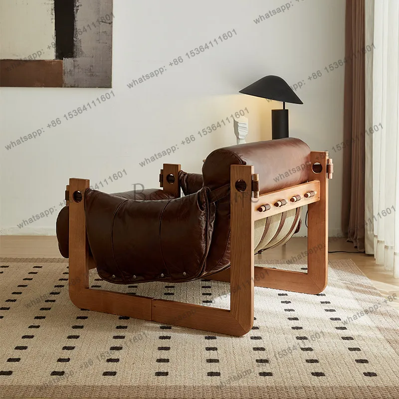 XX. High-end household 2026 medieval leisure chair Italian minimalist single sofa chair