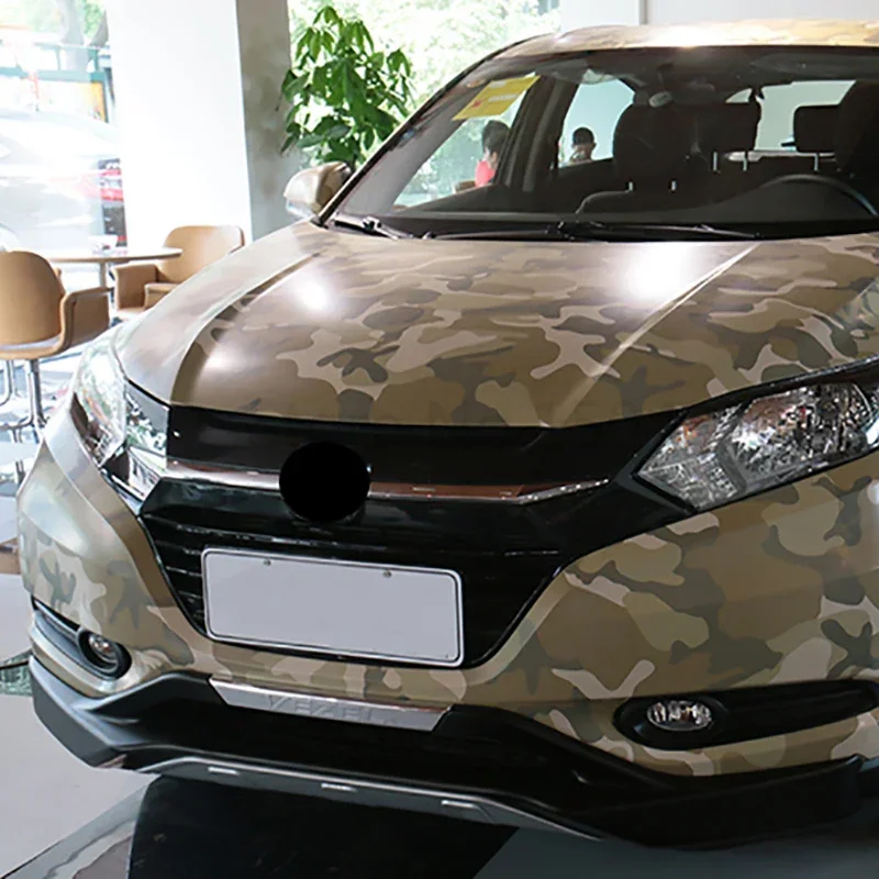 30cm*100cm Camouflage Vinyl PVC Car Sticker Wrap Film Digital Woodland Army Military Green Camo Desert Decal For Auto Motorcycle view 5