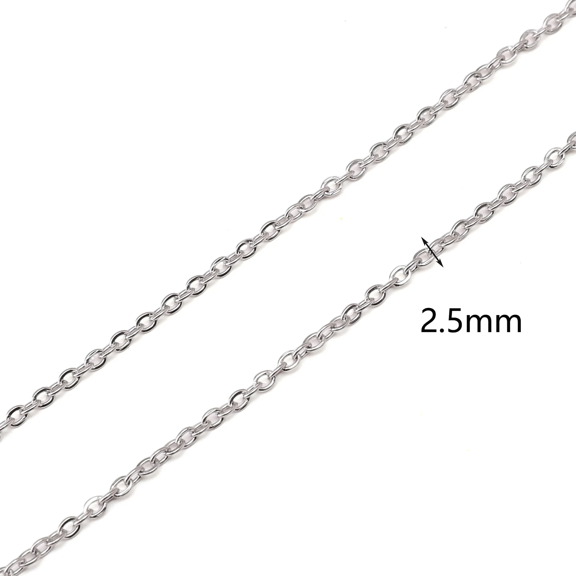 1m Stainless Steel Chain for Jewelry Making