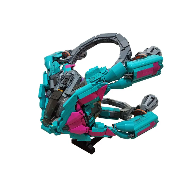 3154-Piece Guardians of the Galaxy Vol. 3 مكعبات بناء نموذج سفينة الفضاء "بووي"، تقنية SNOT وتصميم عالي الدقة