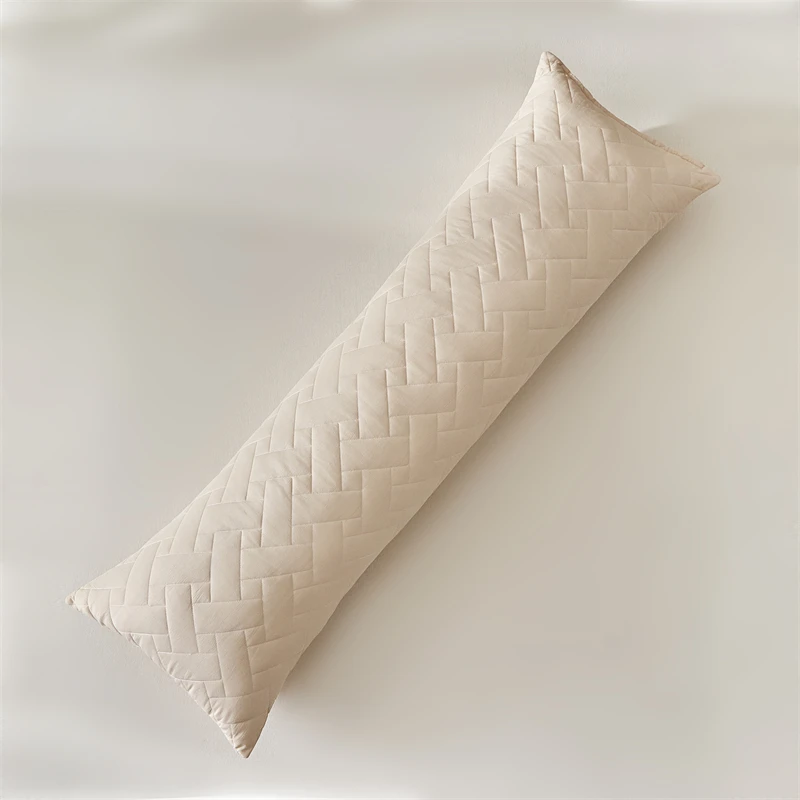 Taie d'oreiller Beige pour Couple, longueur grande, pour la maison, pour Couple amoureux, grille géométrique matelassée, 50x150cm, 1 pièce, livraison directe