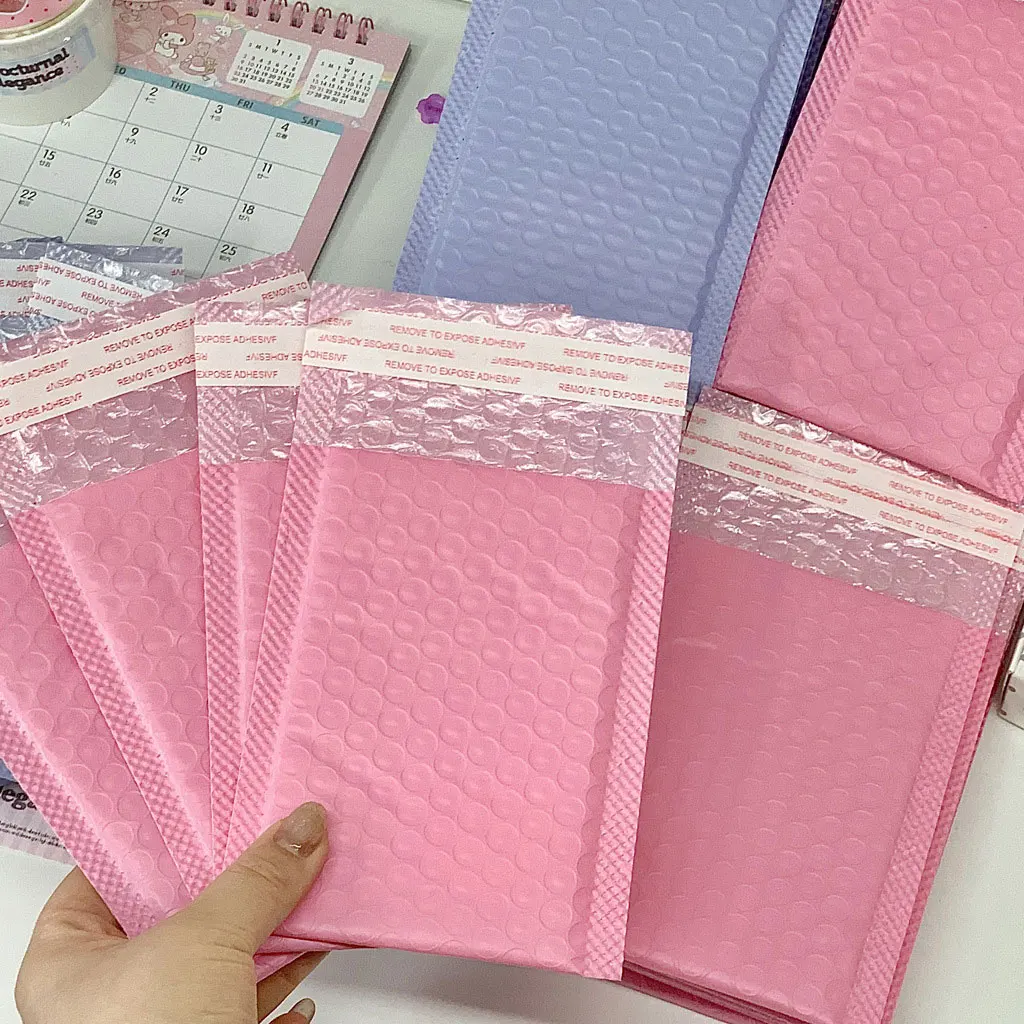 100 Pcs Bubble Mailers Waterproof Self-Seal Padded Bubble Envelopes Foam Shipping Bags For Jewelry Small Gift Packaging Supplies