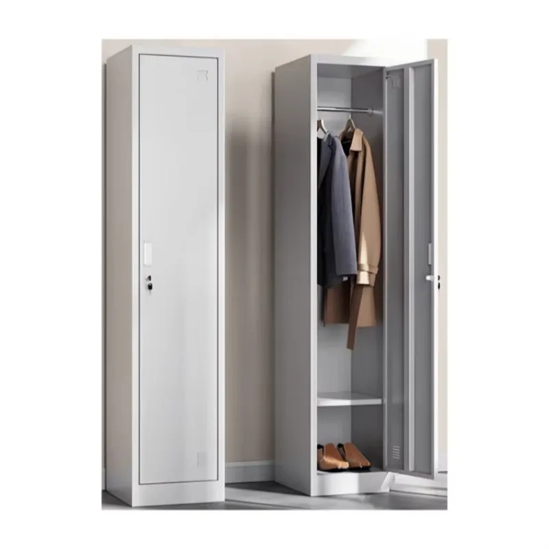 High quality single door locker iron cabinet staff with lock dormitory