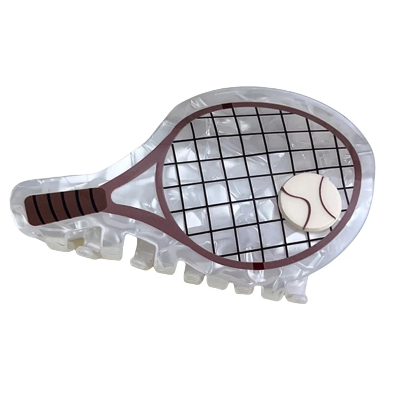 

Athletic Hair Clamp Tennis Racket Theme Hair Claw Hair Holder For Adult Wear