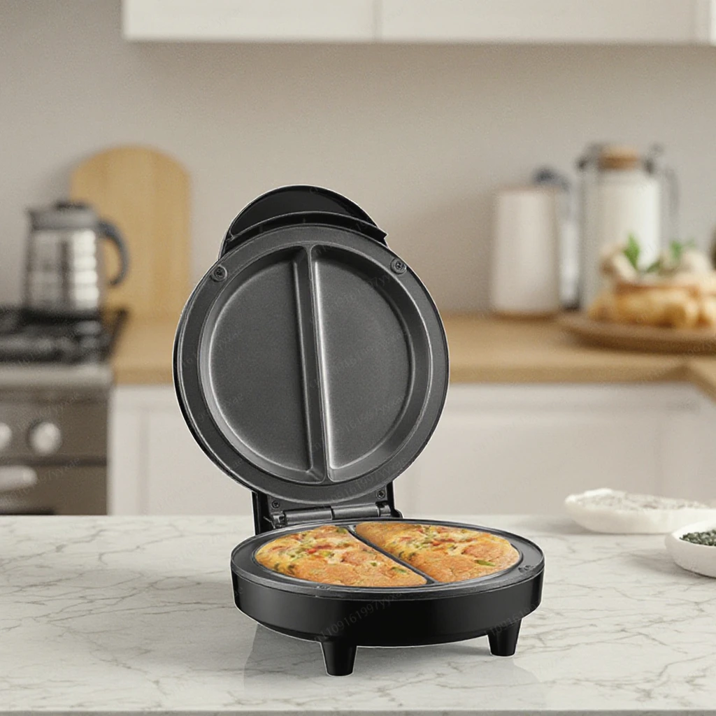 

Электрическая сковорода, многофункциональная машина для пиццы, двусторонняя машина для блинов с подогревом, сэндвичей, фритюрница для омлета для завтрака