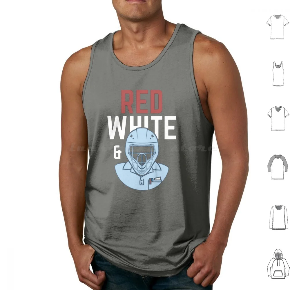 Red White And Blue Tank Tops Vest Sleeveless Red White And Blue Red White Blue Umpire Umpires Baseball Umpire Blue Sport