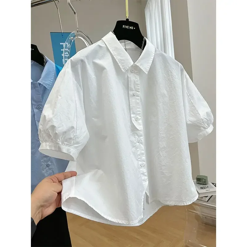 

Kusahiki Short Sleeved Shirt For Women Summer French Style Top