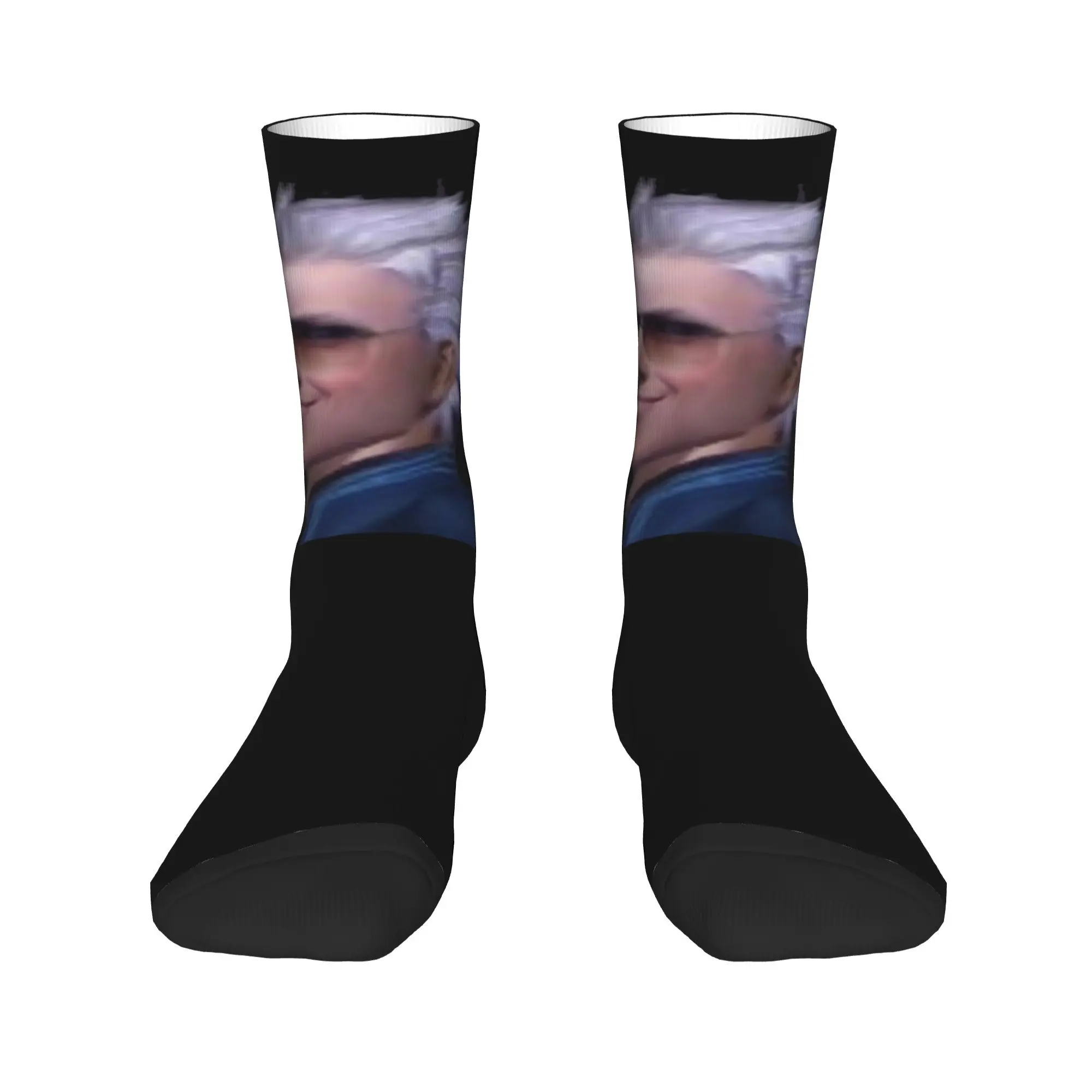 Todas as estações vergil do diabo may cry série porta-copos (conjunto de 4) 45 meias harajuku meias tripulação meias presentes de natal