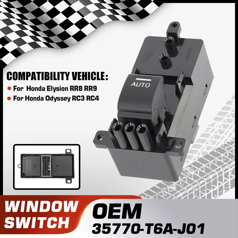 

For Honda Elysion RR8 RR9 Honda Odyssey RC3 RC4 Electric Power Car Window Control Switch Button 35770-T6A-J01 Car Accessories
