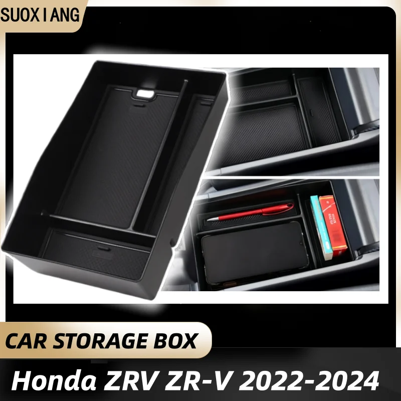 

Car Center Console Organizer Tray for Honda ZRV ZR-V 2022-2024 Armrest Secondary Storage Box Accessories