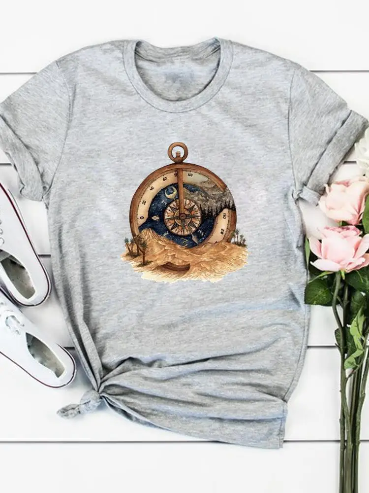 Roupas femininas praia animal tendência 90s moda verão camisetas dos desenhos animados camisa feminina manga curta impressão t topo gráfico