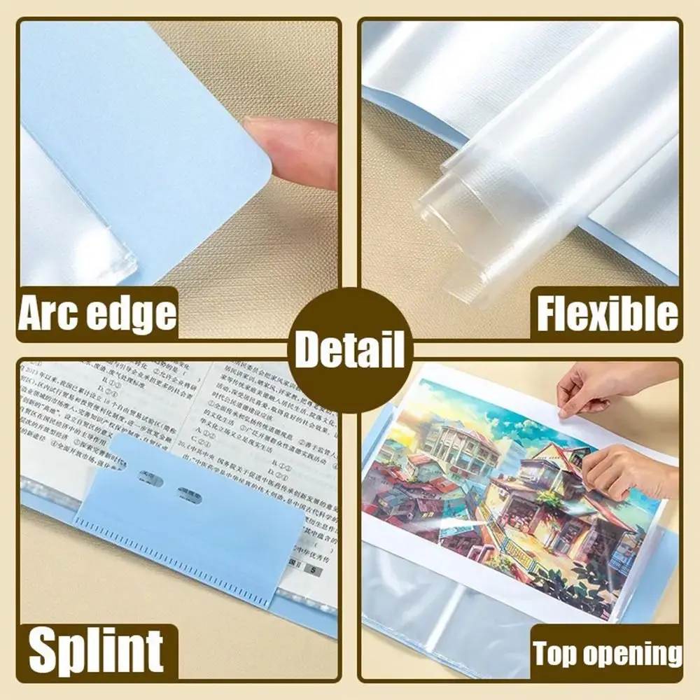 حقيبة مستندات مقاومة للماء والأوساخ ، كتيب تخزين ، مدرسة ومكتب ، سعة كبيرة ، مجلد ملفات A3 ، 20 صفحة ، 30 صفحة ، 40 صفحة