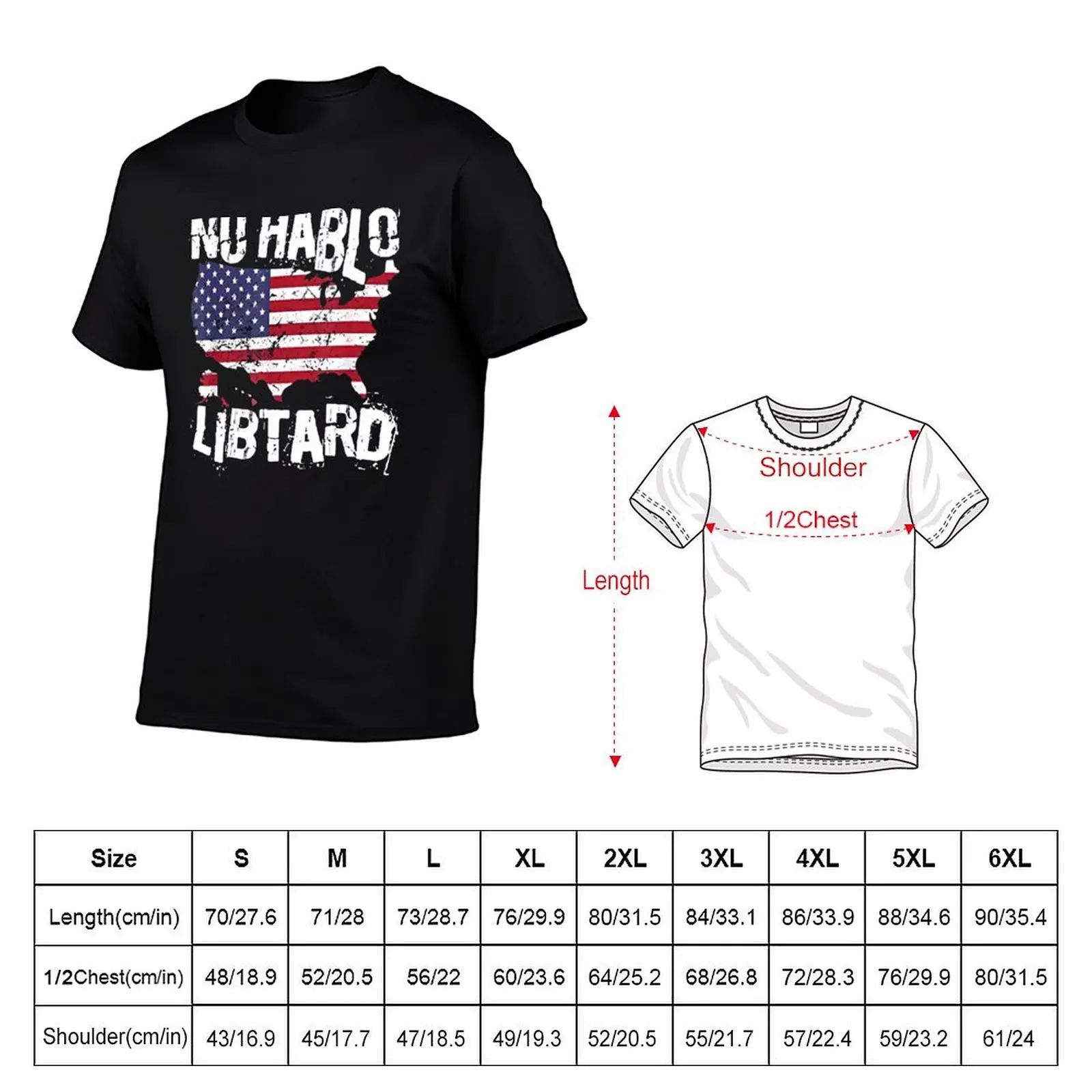 Check-Out No-Hablo-Libtard-Flag-Men-T-Shirt Fitness Quick Dry Short Sleeve Top