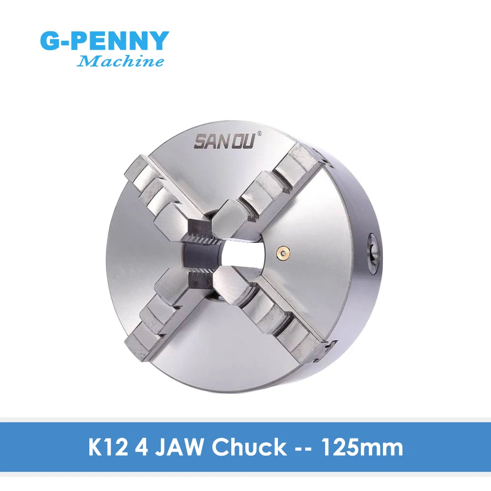 125mm 4 jaw Chuck self-centering manual chuck four jaw K12 - 125mm for CNC Engraving Milling machine ,CNC Lathe Machine!