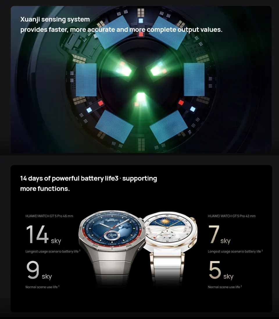 HUAWEI WATCH GT5 Pro Chinesische Version Bluetooth-Anruf