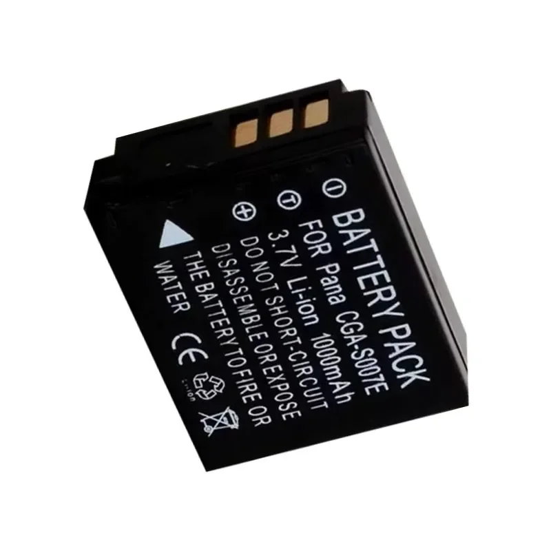 Camera Battery 3.7V 1000mAh CGA-S007E for Panasonic DMC TZ1 TZ2 TZ3 TZ4 TZ5 TZ11 TZ15 TZ50 GK DMW-BCD10 Brand-New High Quality
