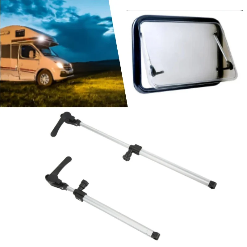 

1 Pair RV Camper Window Auto Stay Lever Lock 310mm Polyplastic Aluminium Alloy Window Support Rod For Caravan Motorhome Parts