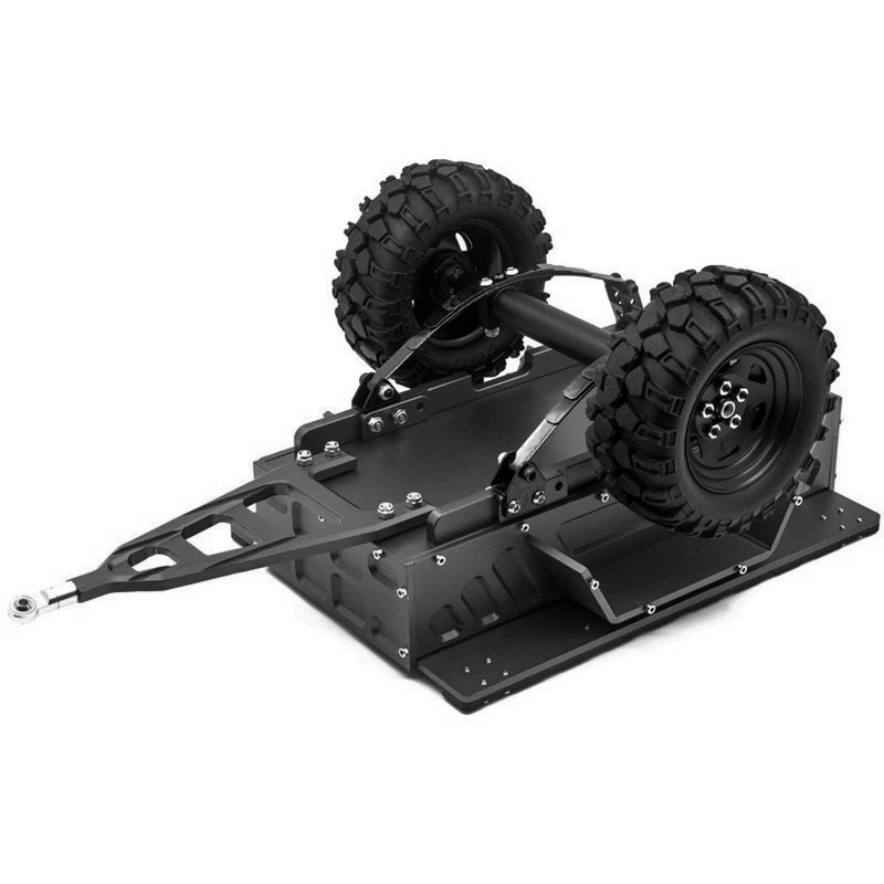 Metal Leaf Spring Trailer Car Cargo Carrier for 1/10 RC Crawler Car Axial SCX10 90046 Traxxas TRX4 TRX6 Tamiya Redcat,C