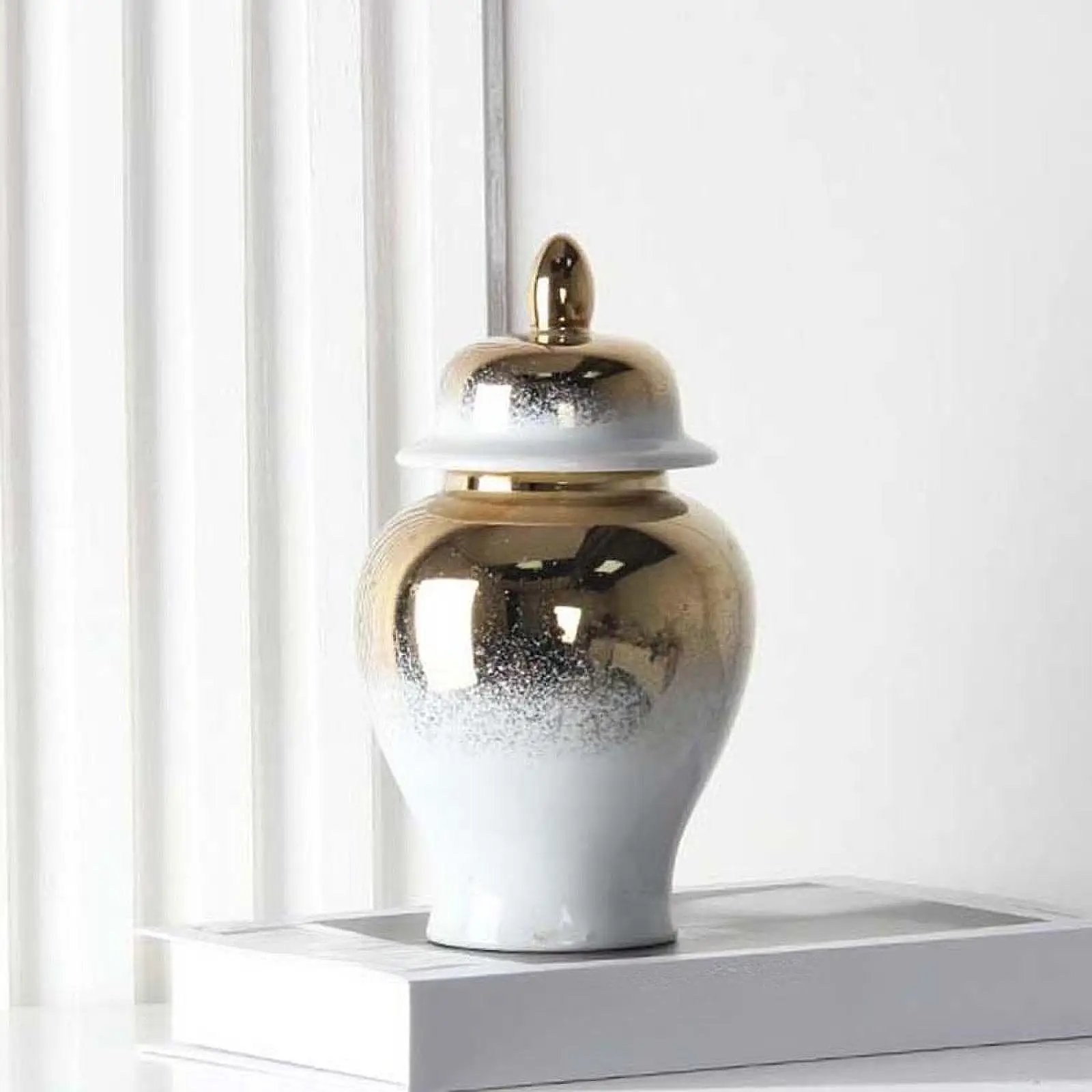 جرة الزنجبيل الصينية حامل النباتات المنظم السيراميك المغطاة جرة زهرية الشاي تخزين جرة لترتيب المنزل الأزهار حفلات الزفاف غرفة نوم #3