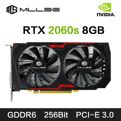 MLLSE RTX 2060 Super 8GB Placa De Video Gaming Graphics Card GDDR6 256Bit 8Pin PCI Express 3.0x16  rtx 2060 super 8gb game PC