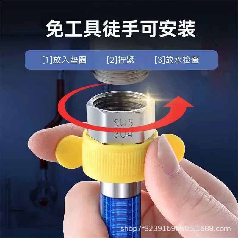 20/40/60/100/200/300/500 G1/2 "الفولاذ المقاوم للصدأ خرطوم دش مرن مكافحة تحرق المغلفة بولي كلوريد الفينيل دش Pip اكسسوارات الحمام المرحاض