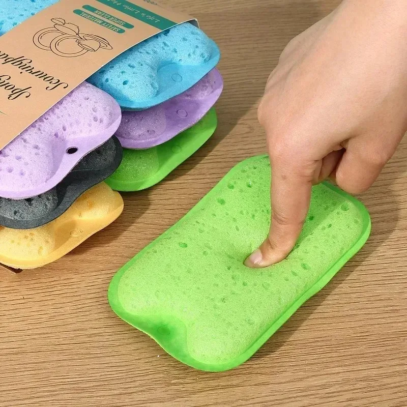 24/1Pcs Soft Sponge Absorbent Clean Rub Rust Scouring Pad Household Kitchen Dish Washing Double-sided Cleaning Brush Sponge Tool view 5