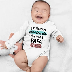 You Did A Great Job Dad Print Baby Romper Father's Day Toddler Bodysuits Girl Boy Clothing Fathers Day Baby Gift Clothes