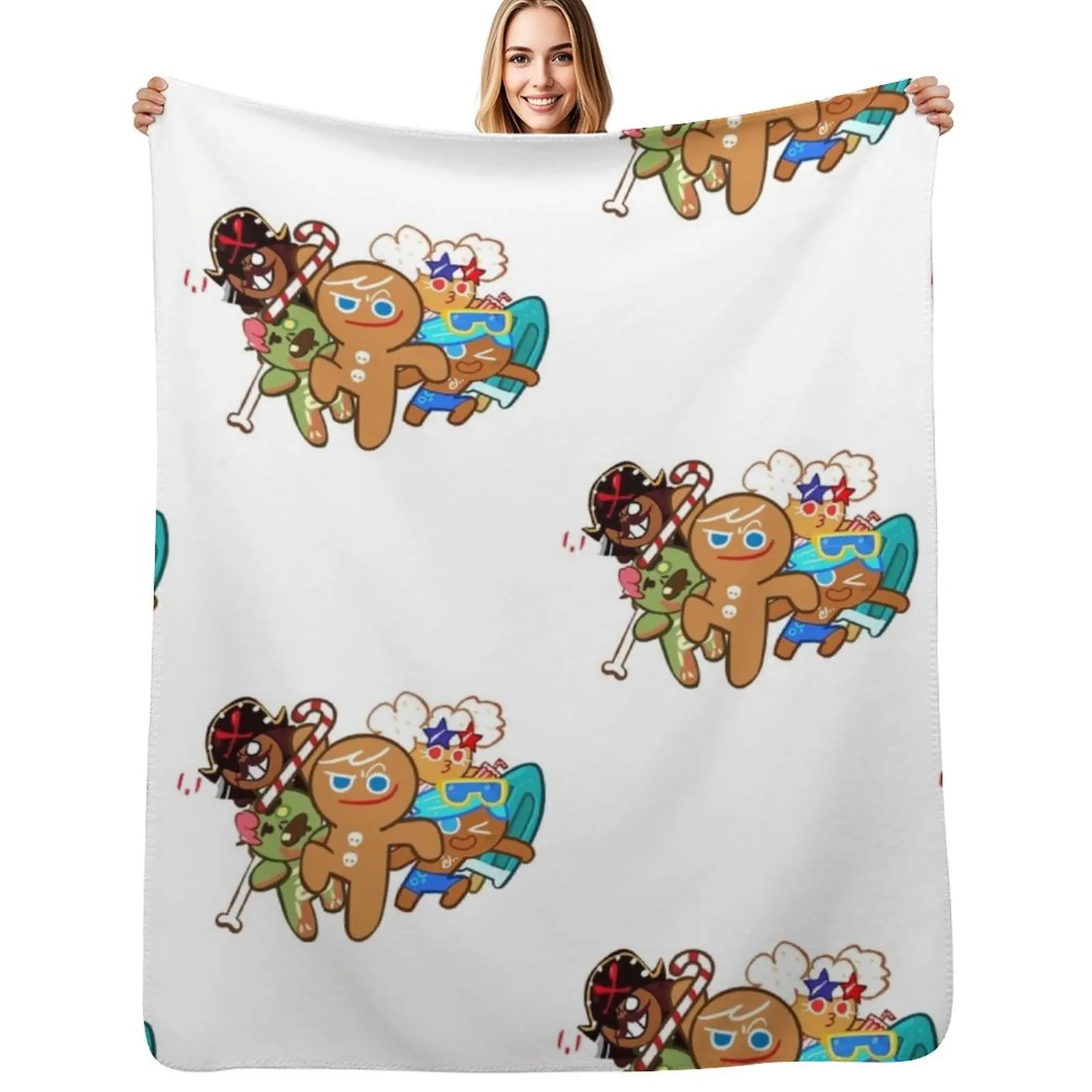 

Cookie Run Kingdom Throw Blanket Cozy Throw Blanket Birthday Gift for Him Her